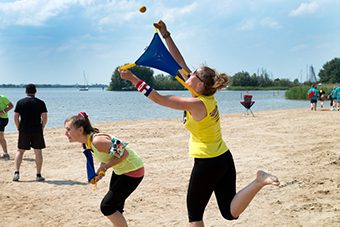 Sportdag op het strand